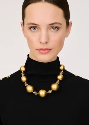 Jewellery at Jane Youngs, Gold bead necklace