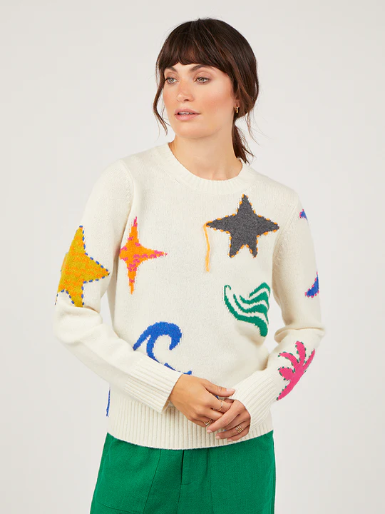 Cocoa cashmere rainbow jumper shop