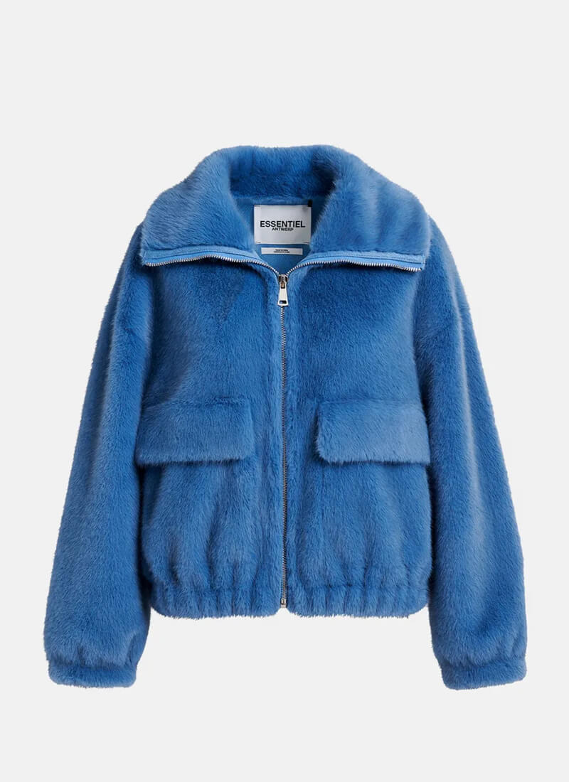 Essentiel Antwerp faux fur jacket Genz