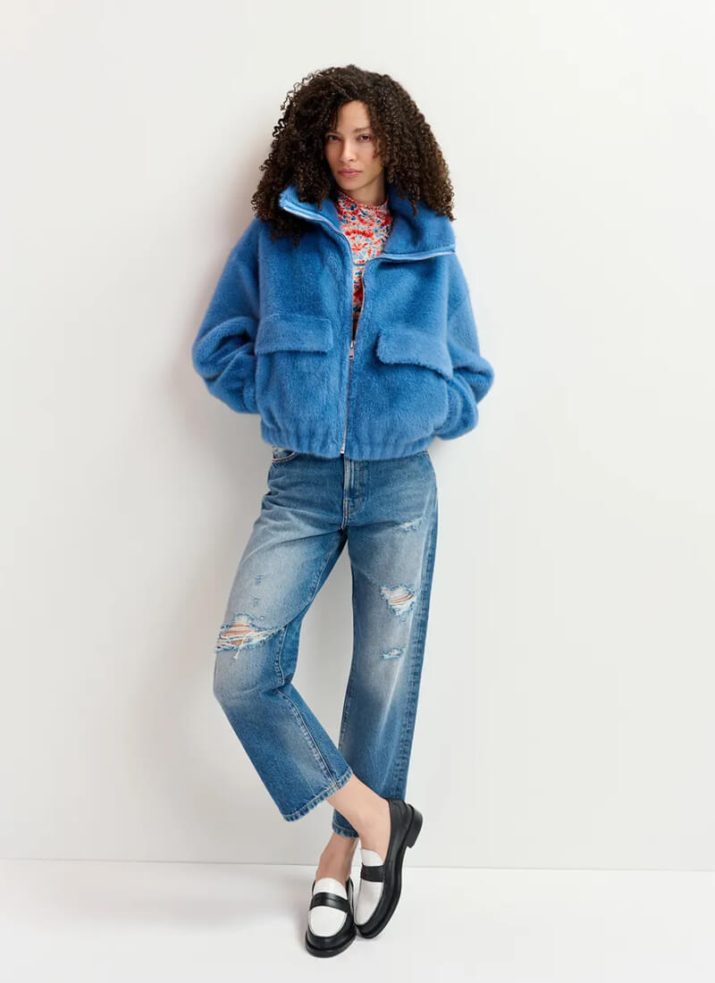 Essentiel Antwerp faux fur jacket Genz