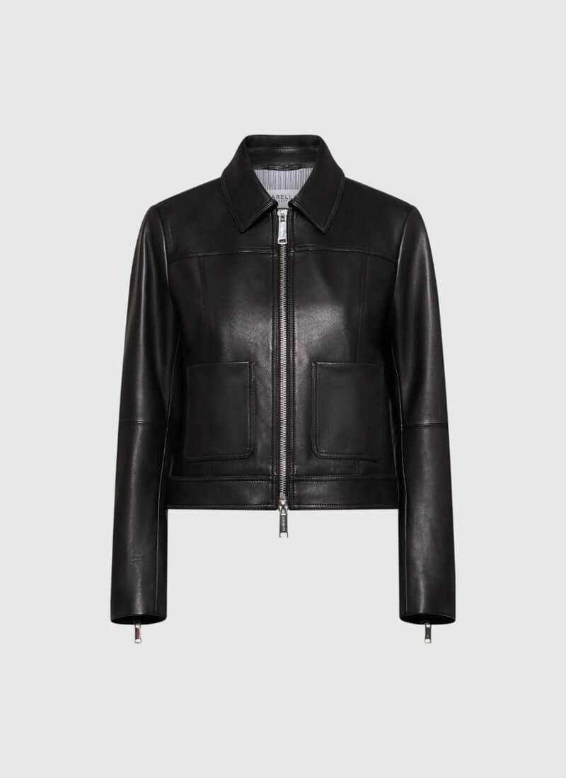 Marella leather biker jacket Cina