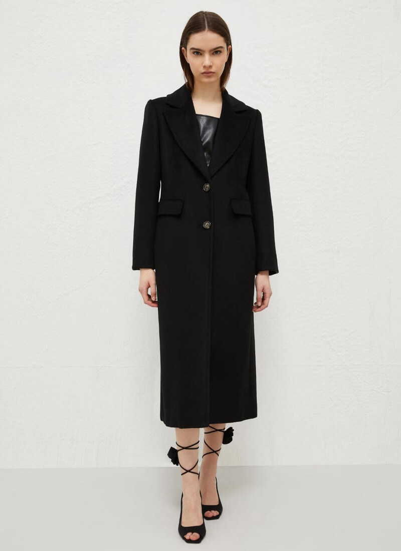 Marella long wool coat Debussy
