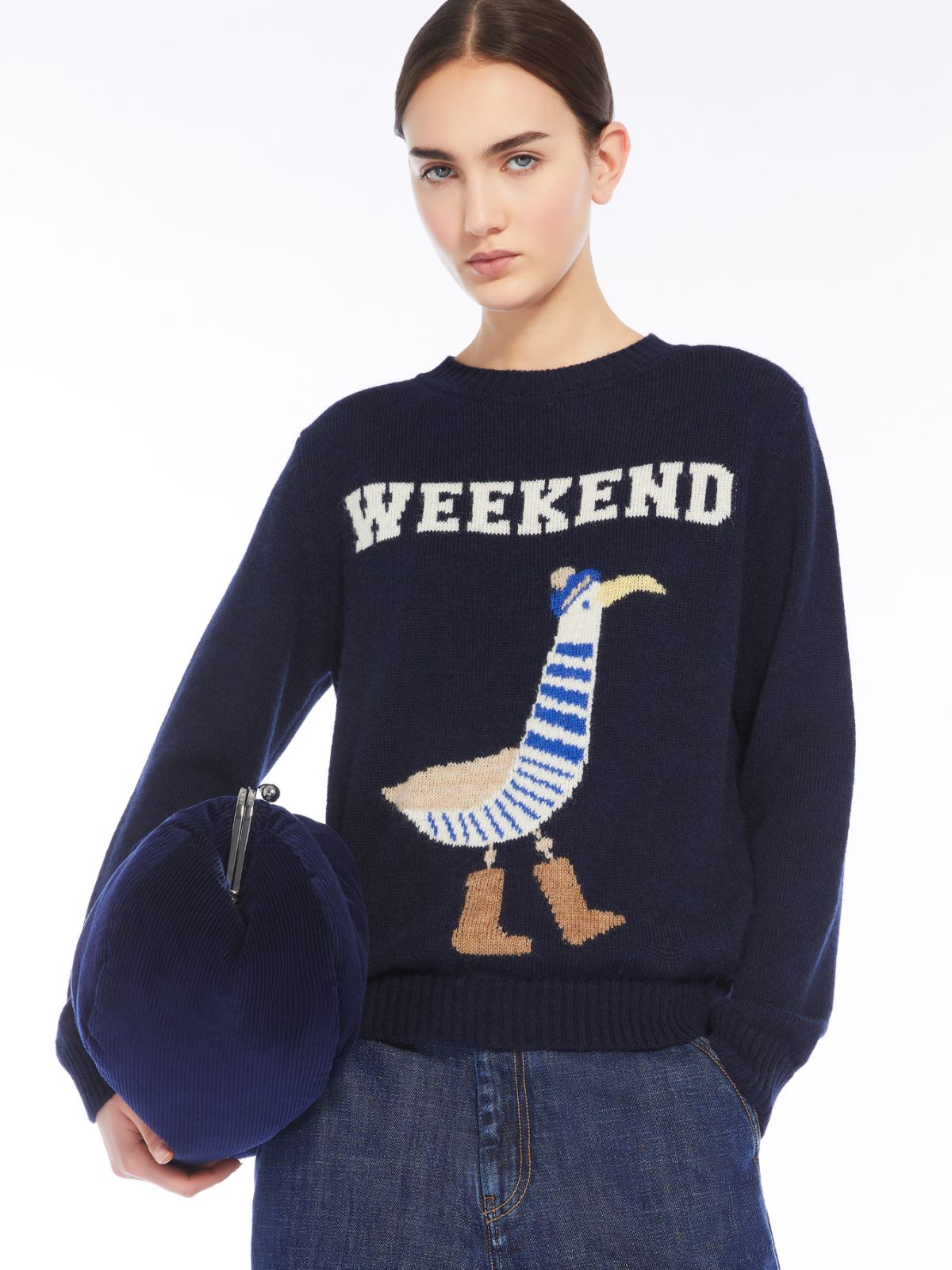 Max Mara Weekend bird inlaid sweater Ombrosa Jane Young