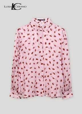 Luisa Cerano lips print blouse