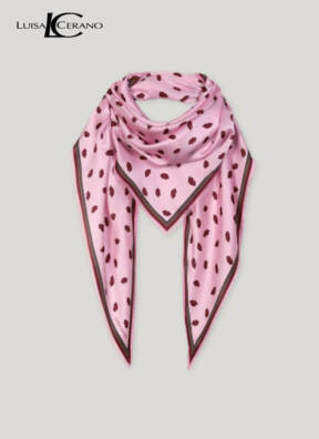 Luisa Cerano lips print scarf