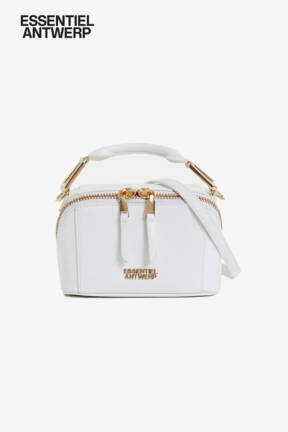 Essentiel Antwerp off-white leather mini bag Hini