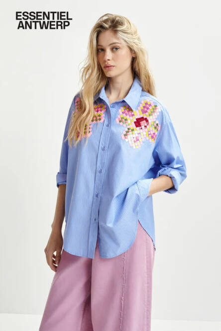 Essentiel Antwerp pinstripe shirt Hapricorn