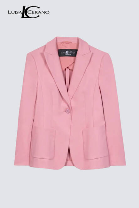 Luisa Cerano stretch gaberdine blazer 418337