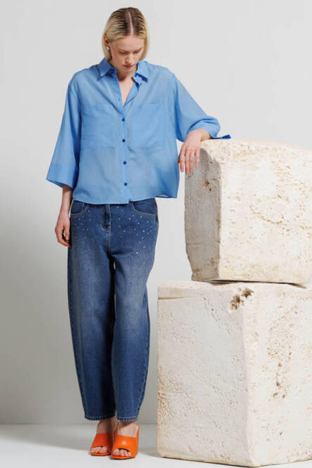 Diana Gallesi barrel leg jeans P000R005626N