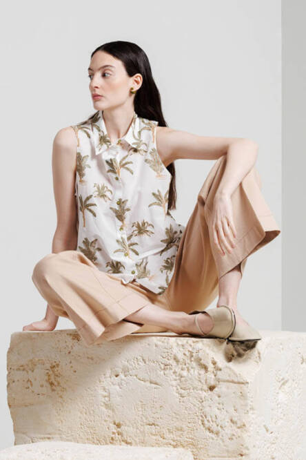 Diana Gallesi sleeveless blouse 5399R001601N