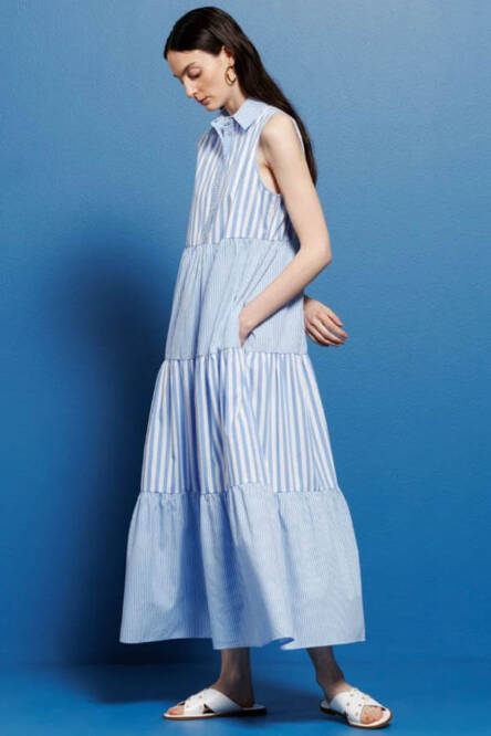 Diana Gallesi sleeveless stripe dress 7157R003177N
