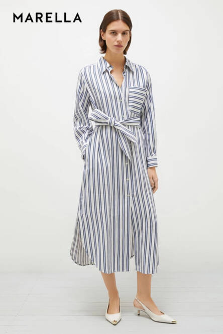 Marella Sport striped shirt dress Mare