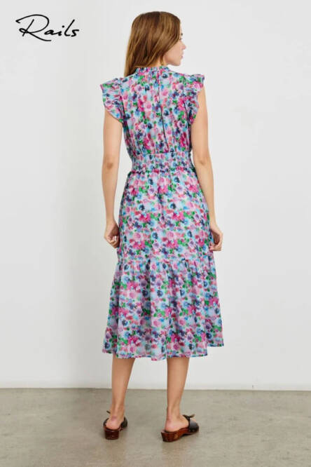 Rails frill cap sleeve dress Garden