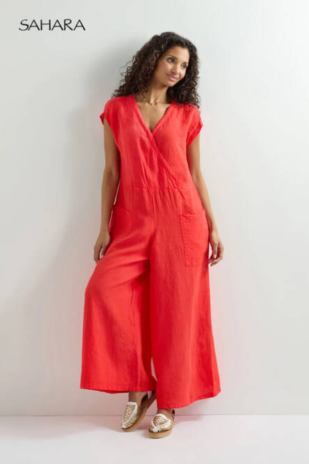 Sahara lightweight linen jumpsuit – breezy and elegant for summer styling